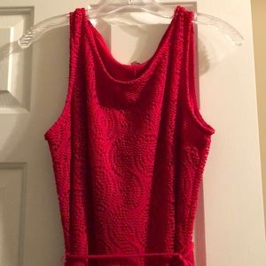 Beautiful Red Lace Maxi Dress